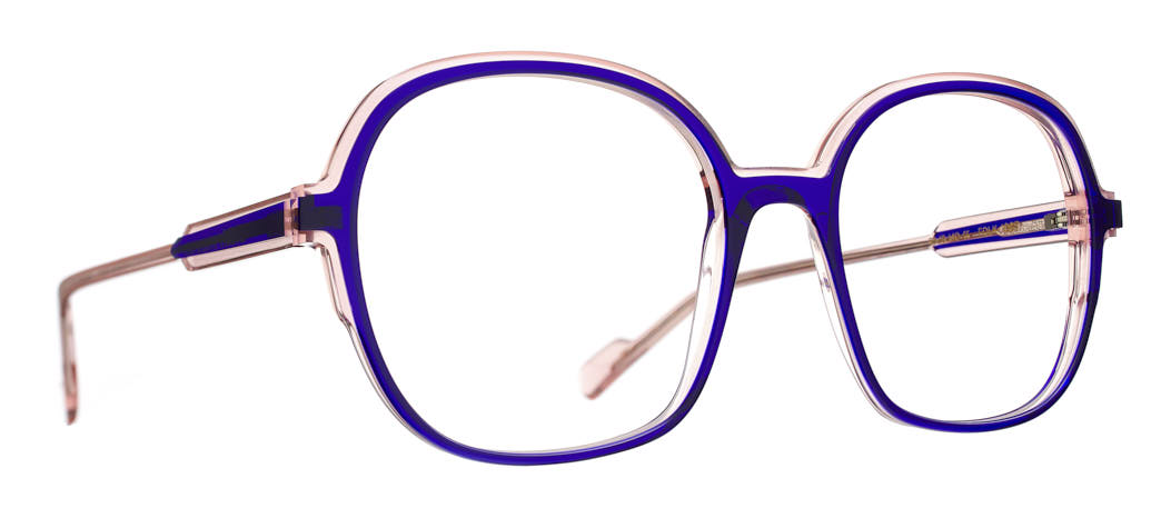 61002461087 FOLK BLEU ENCRE / ROSE - 1087 - FOLK